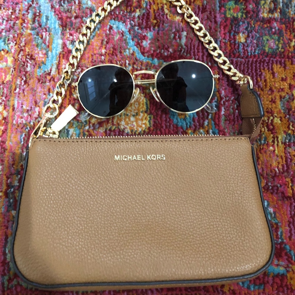 Michael Kors small leather clutch